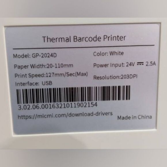micmi Shipping Label Printer - Picture 5 of 5